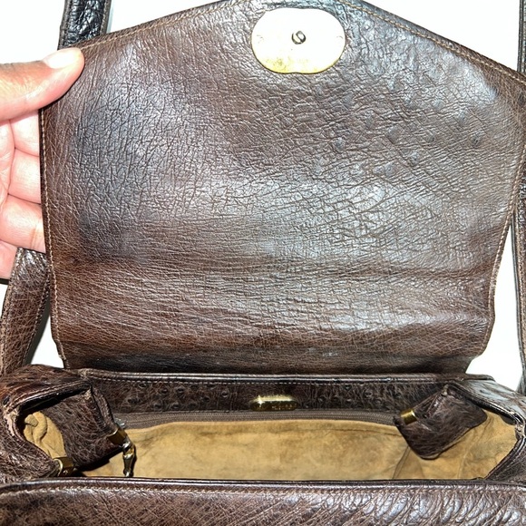 Vintage Gucci Ostrich Crossbody - Picture 14 of 16